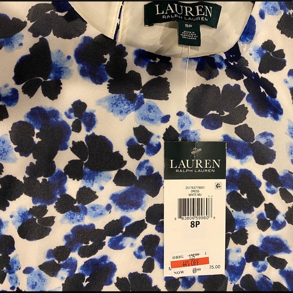 NWT 8P Ralph Lauren Lined Summer Dress - Picture 3 of 4